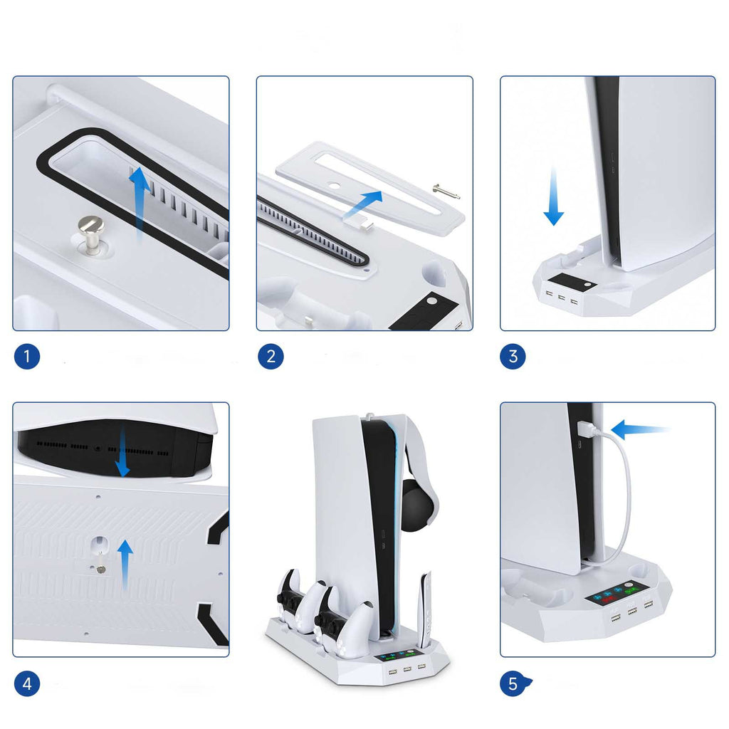 Plaque Rechargeable pour Manette, Ventilation