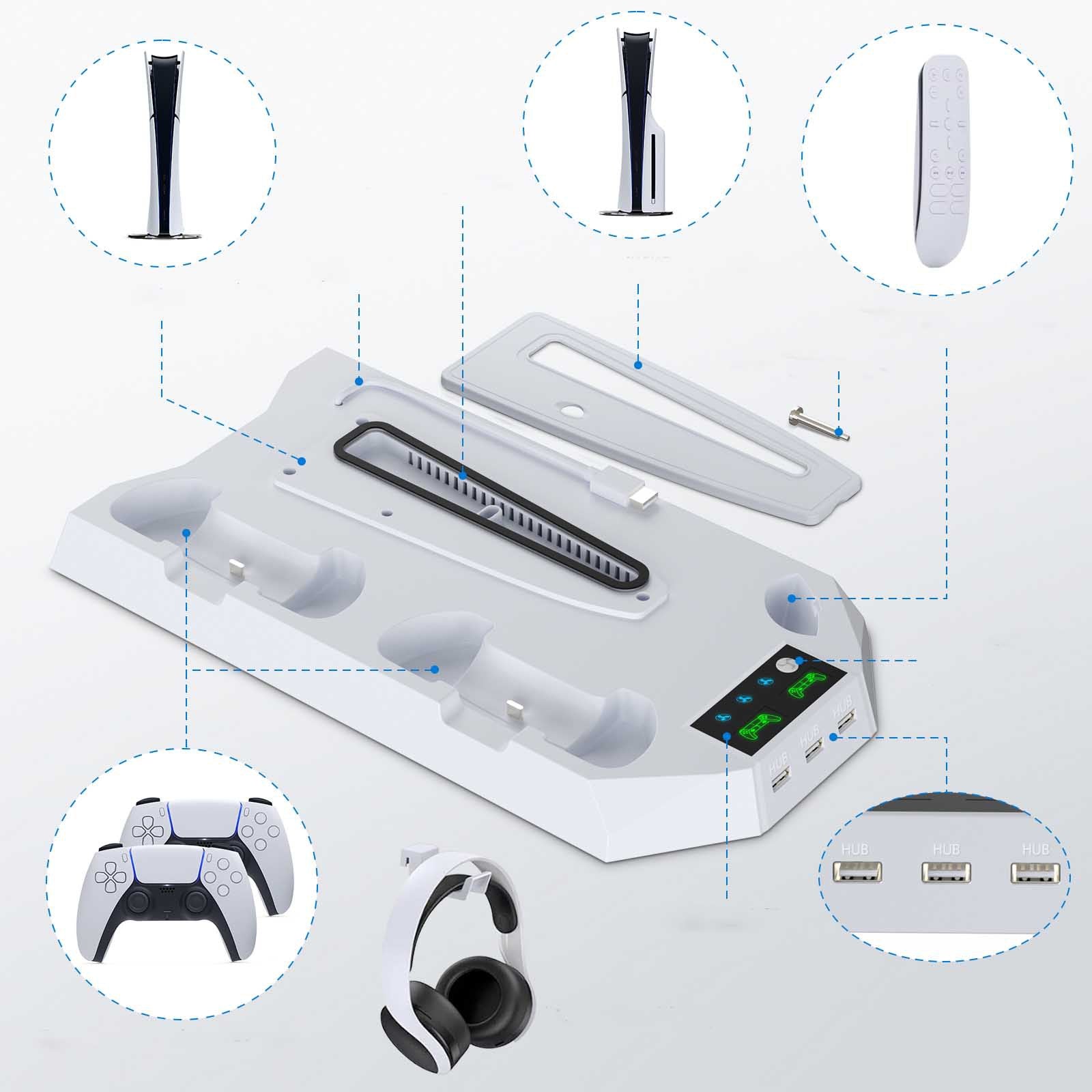 Plaque Rechargeable pour Manette, Ventilation