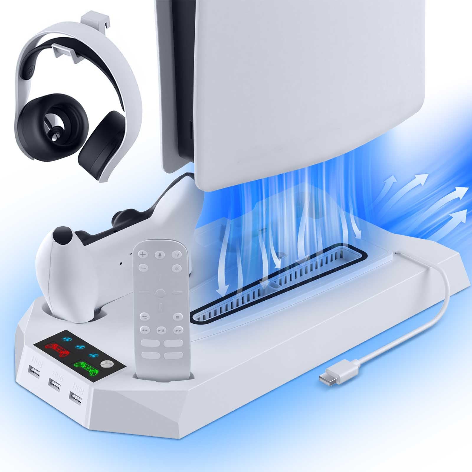 Plaque Rechargeable pour Manette, Ventilation