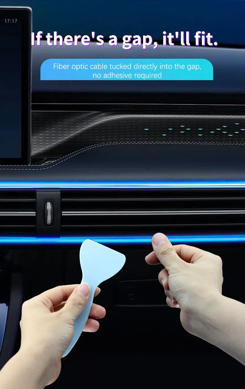 Bande LED Intérieure pour Voiture – Éclairage Ambiance RGB