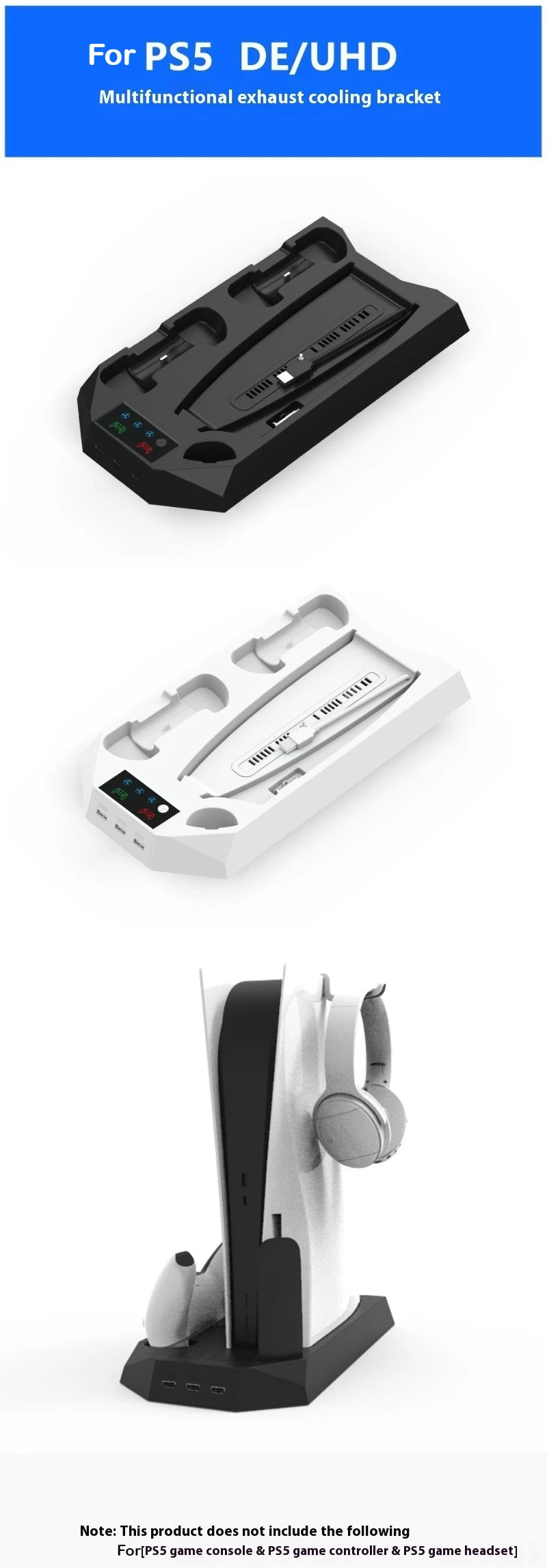 Plaque Rechargeable pour Manette, Ventilation