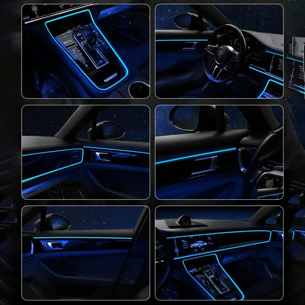 Bande LED Intérieure pour Voiture – Éclairage Ambiance RGB