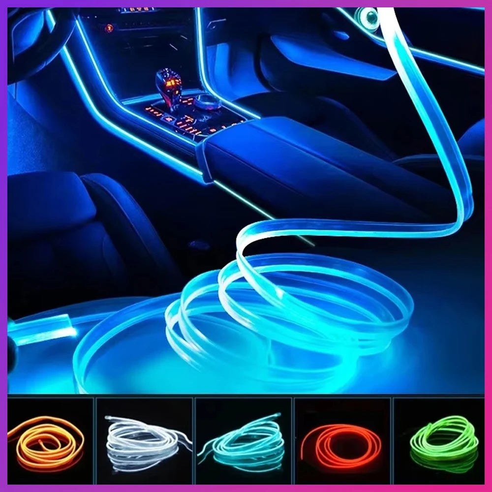 Bande LED Intérieure pour Voiture – Éclairage Ambiance RGB