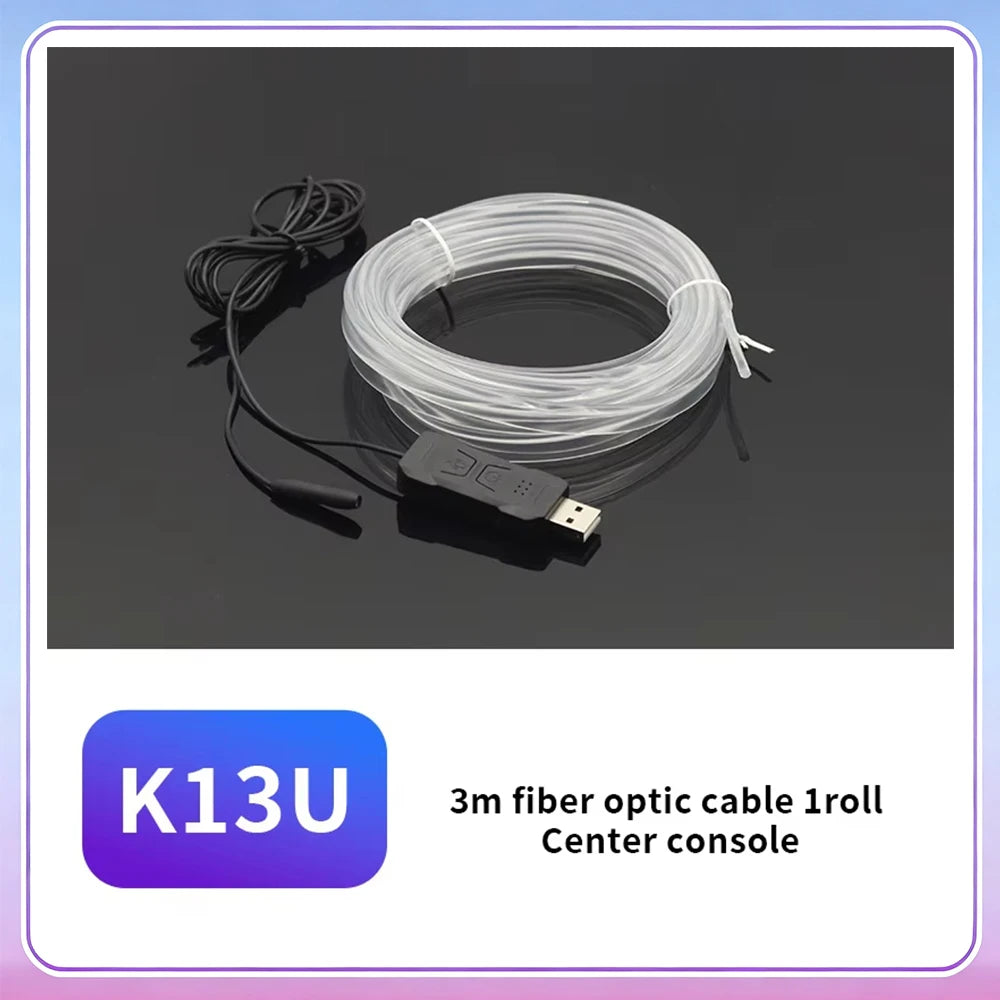 Bande LED Intérieure pour Voiture – Éclairage Ambiance RGB