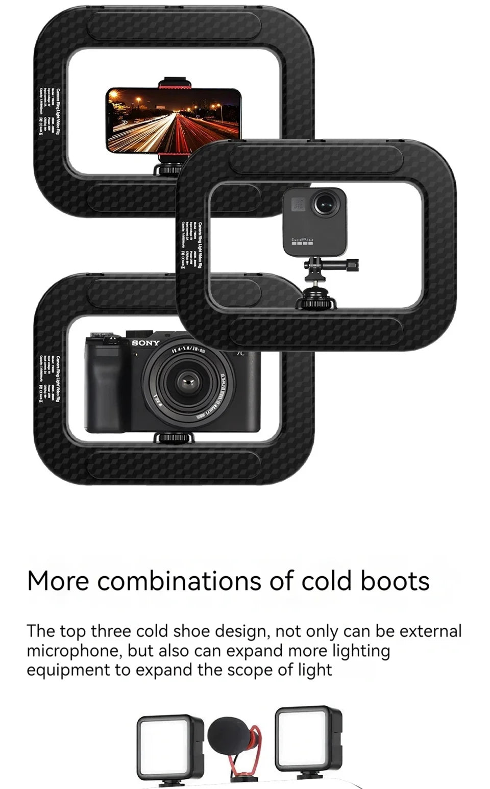 Ring light LED portable