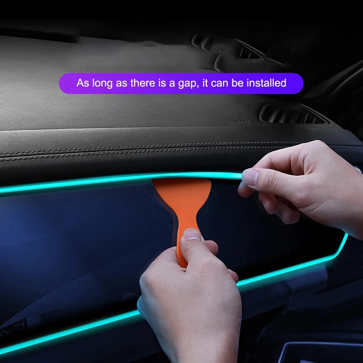 Bande LED Intérieure pour Voiture – Éclairage Ambiance RGB