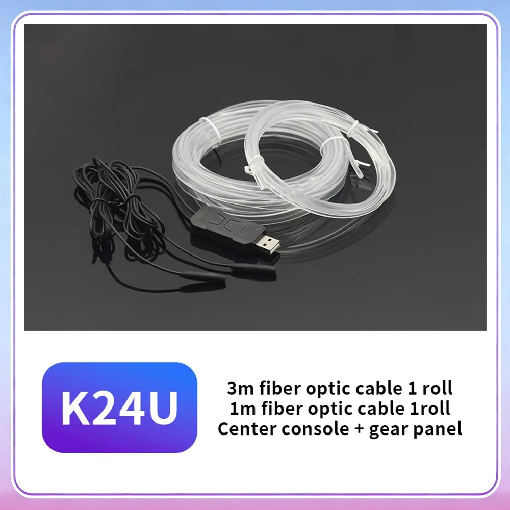 Bande LED Intérieure pour Voiture – Éclairage Ambiance RGB