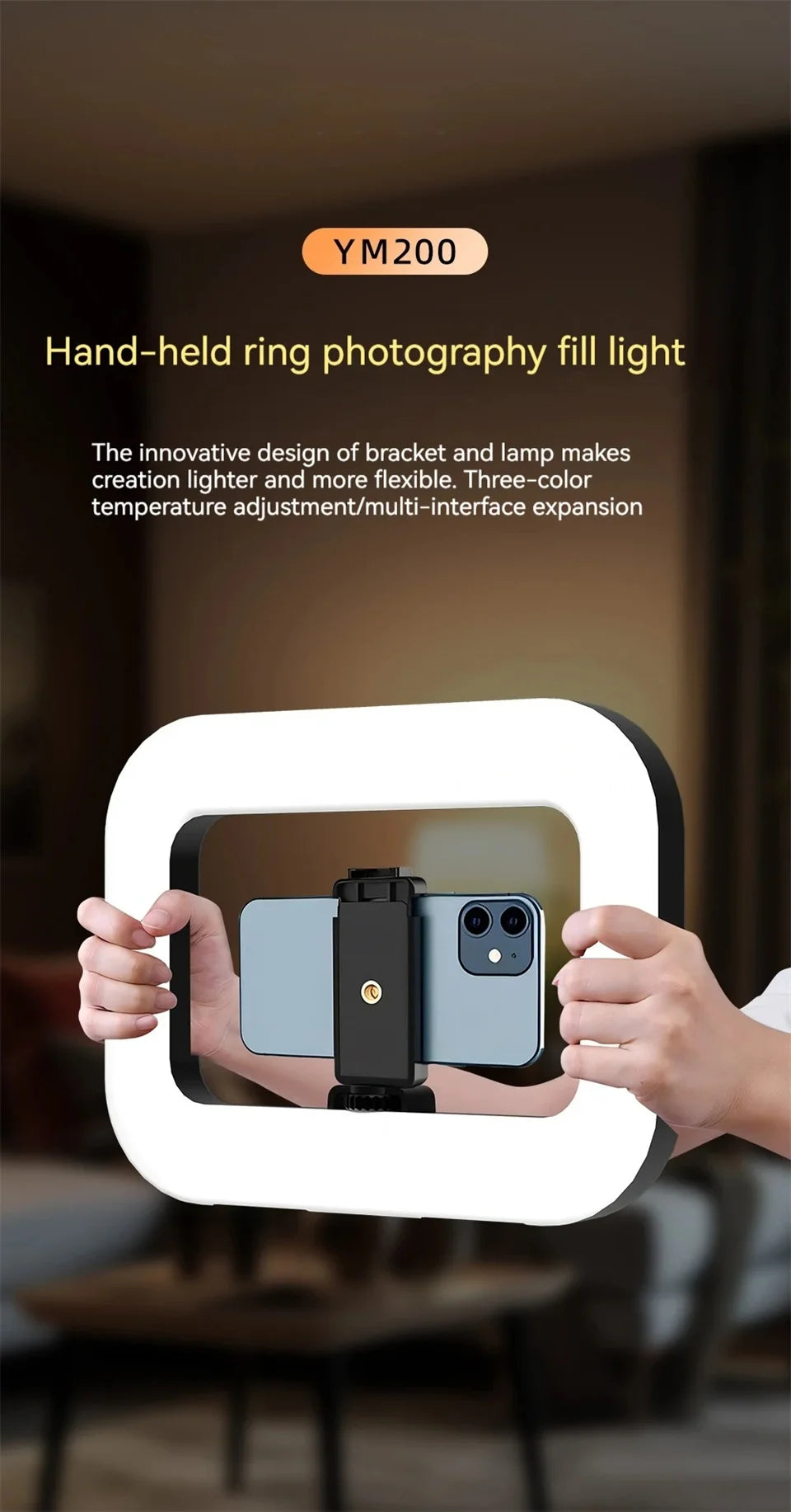 Ring light LED portable