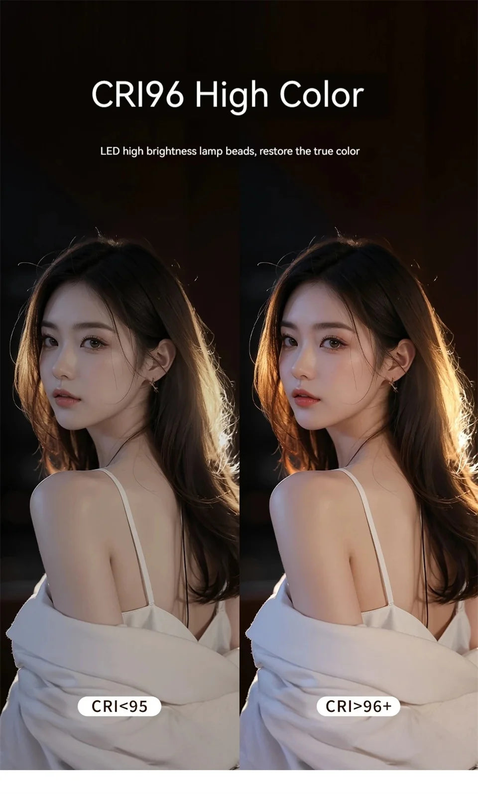 Ring light LED portable