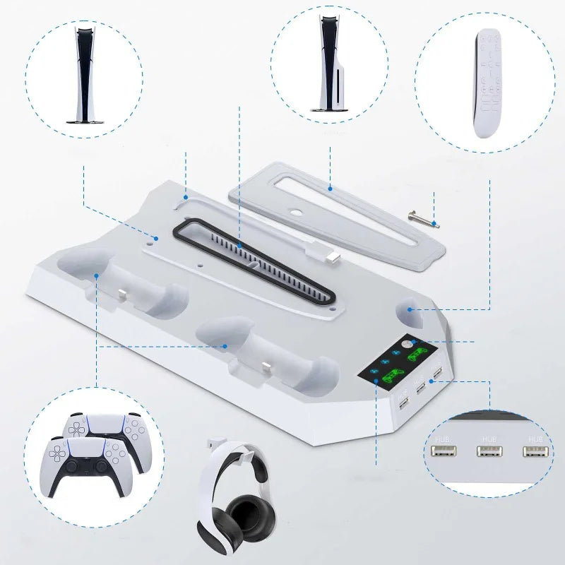 Plaque Rechargeable pour Manette, Ventilation