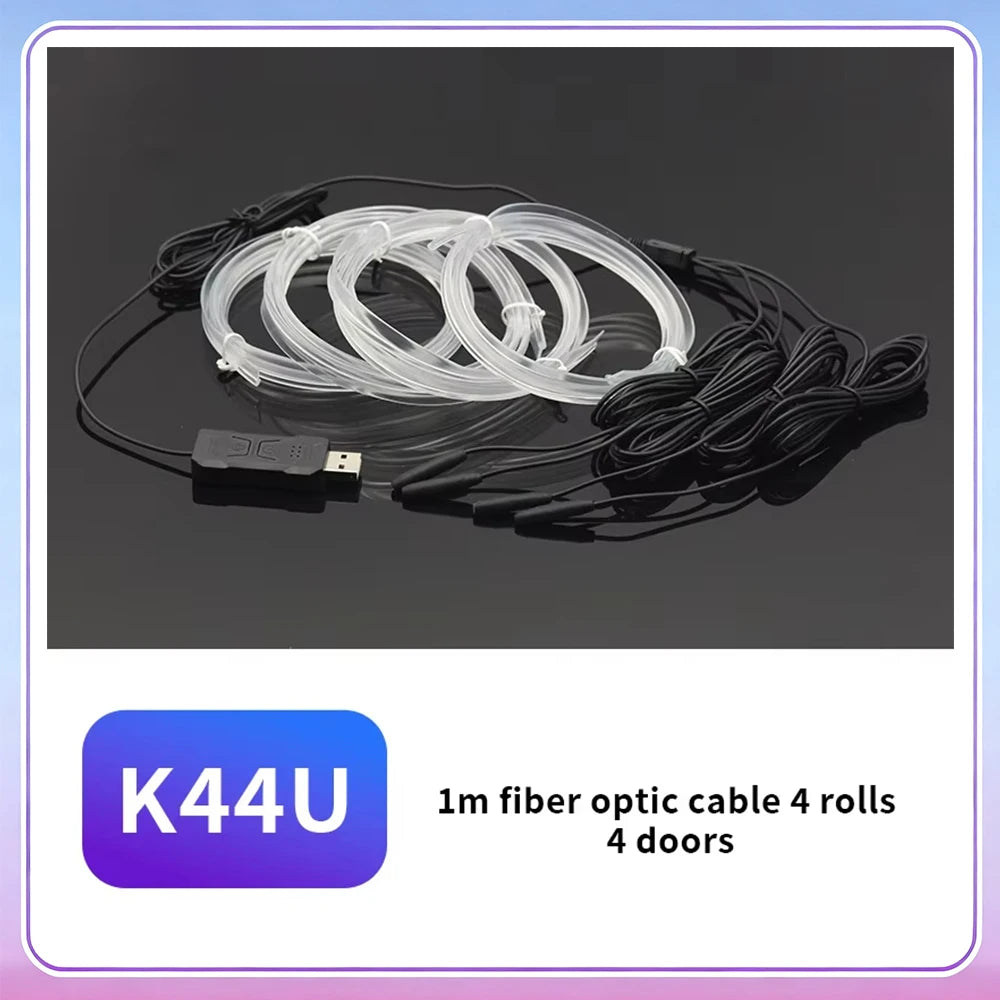 Bande LED Intérieure pour Voiture – Éclairage Ambiance RGB